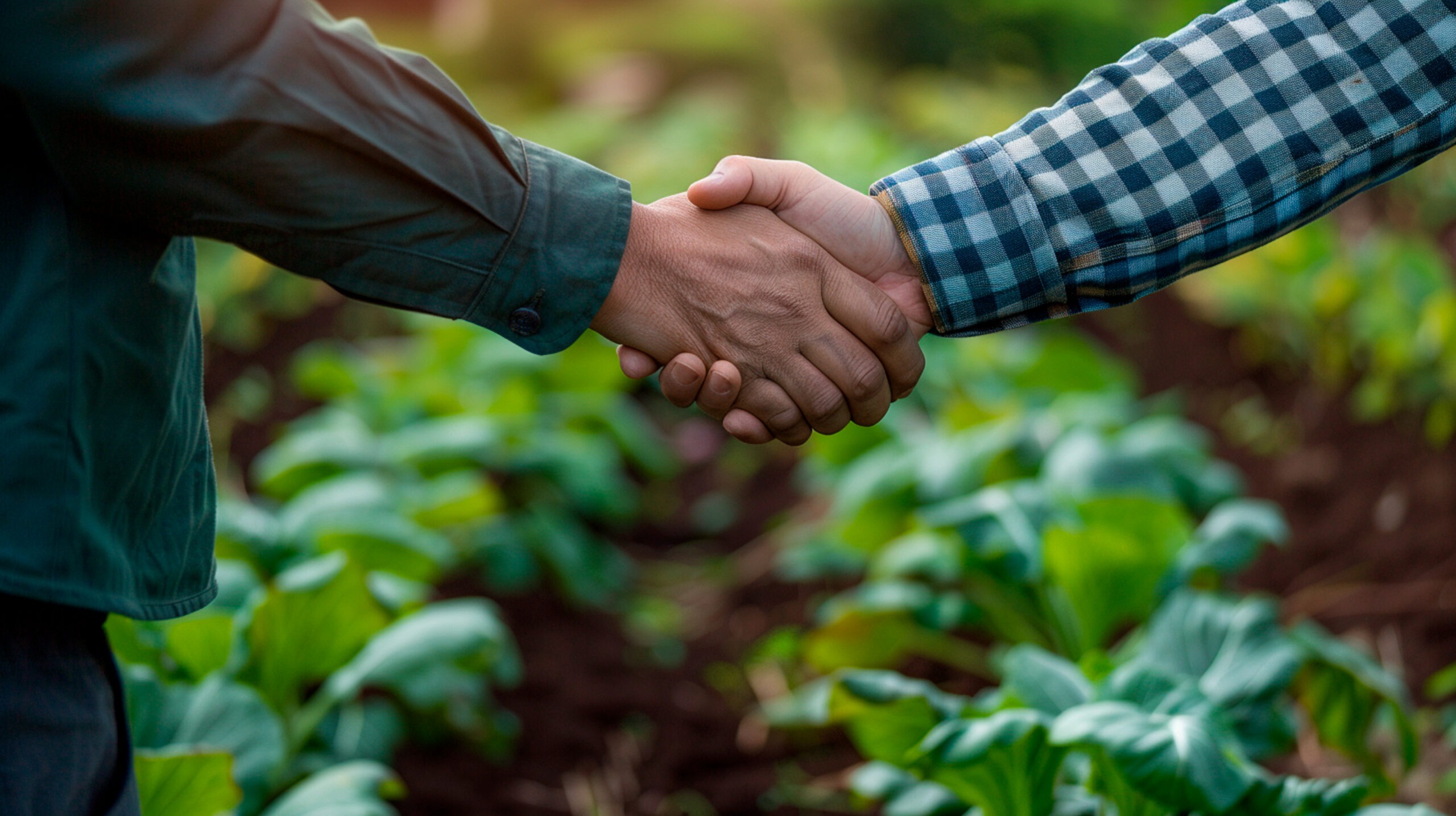 two business partners shaking hands